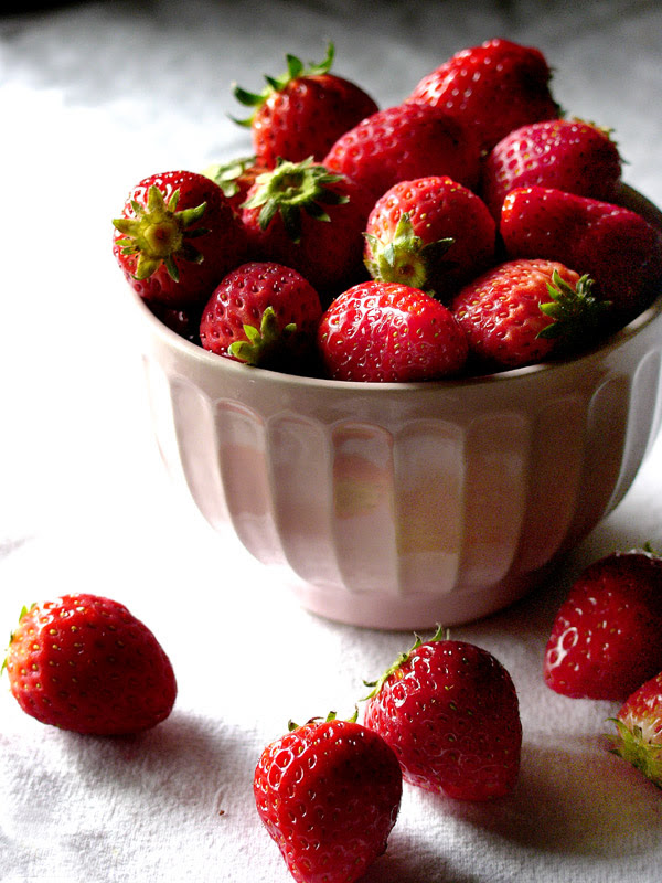 strawberries, slightly closer.