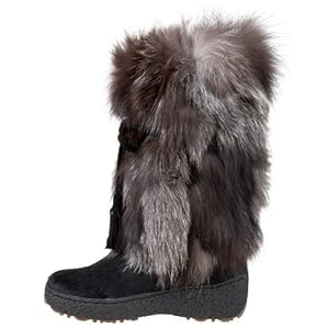 Pajar Women's Foxtrot Tassle Tie Fox Hair Boot