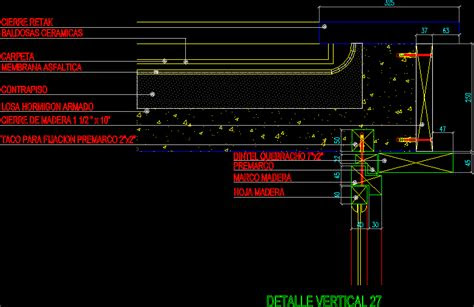 flat roof detail dwg section  autocad designs cad
