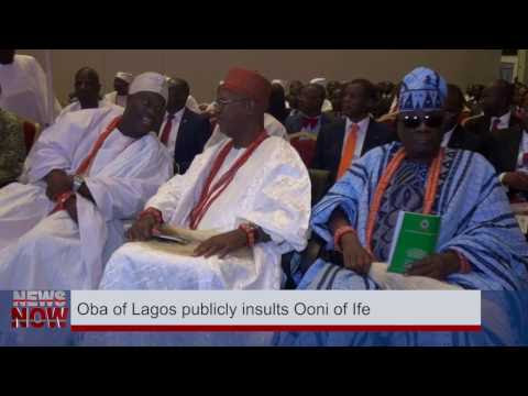 Watch Oba of Lagos Disgrace Ooni of Ife in Public (Video)