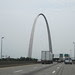 Approaching the Gateway Arch in St. Louis