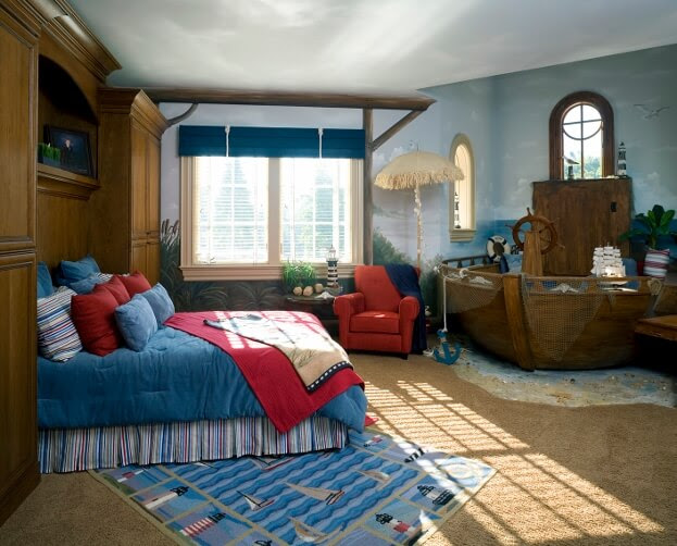 Ocean Themed Childs Room