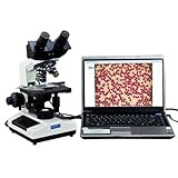 OMAX 40X-2000X Digital Binocular Biological Compound Microscope with Built-in 3.0MP USB Camera and Double Layer Mechanical Stage