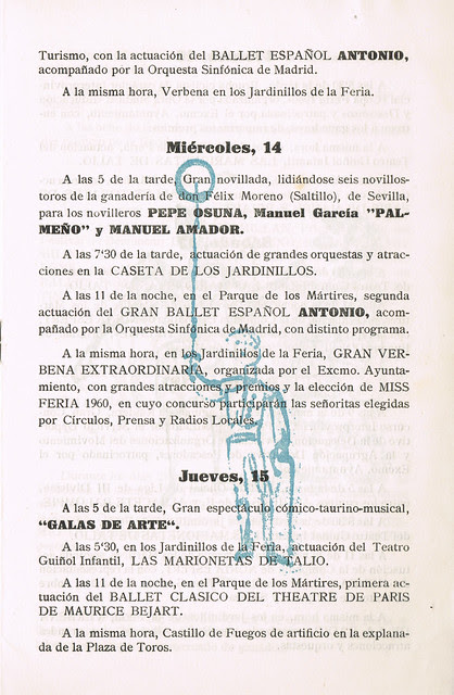 programa ferial de albacete año 1960