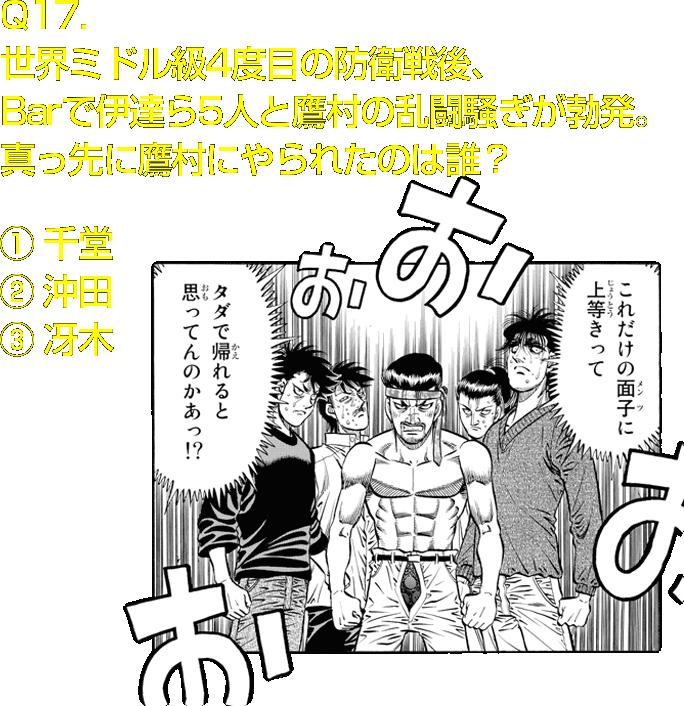 はじめの一歩カルトクイズ