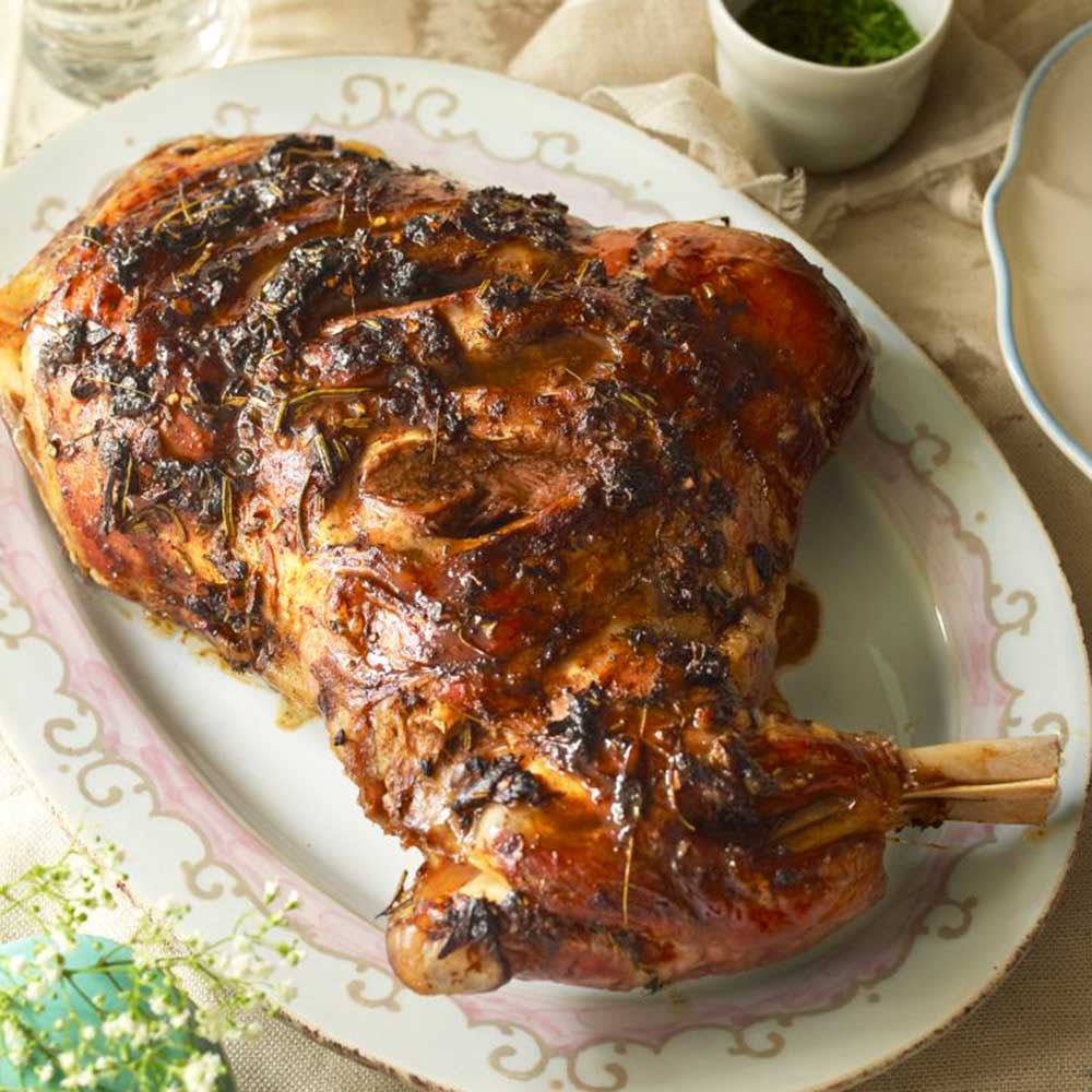 Roast lamb shoulder for a perfect Sunday roast