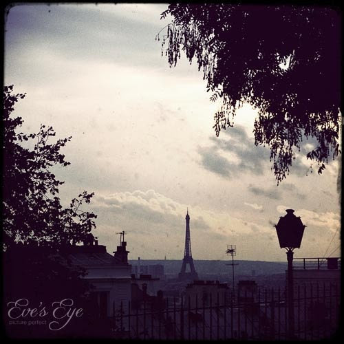 eiffel tower outline. Eiffel Tower From Afar