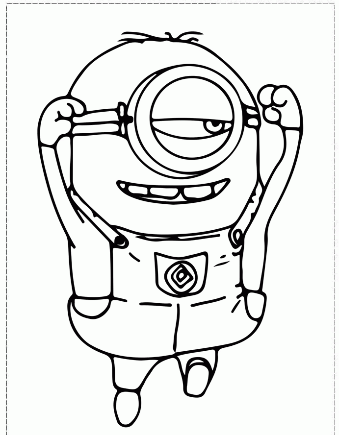 Free Stuart Minion Coloring Pages Download Free Stuart Minion Coloring Pages Png Images Free Cliparts On Clipart Library