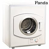 Panda Portable Compact Cloths Dryer Apartment Size 110v stainless Steel Drum See Through Window8.8lbs Capacity/2.65 cu.ft