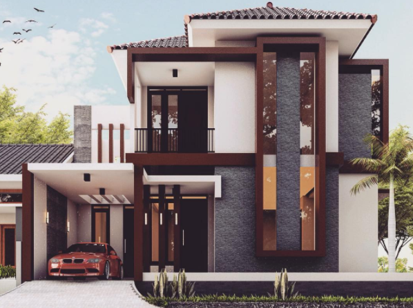 25 Gambar  Rumah  Minimalis  2  Lantai  Modern Terbaru 