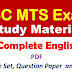 SSC MTS English: Complete English Notes for SSC MTS Exam with short tricks | PDF