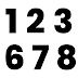 10 best printable very large numbers 1 10 printableecom - 8 best images of printable block number 0 large number 0 template