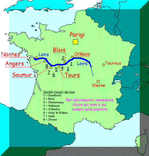Cartina Della Loira Francia
