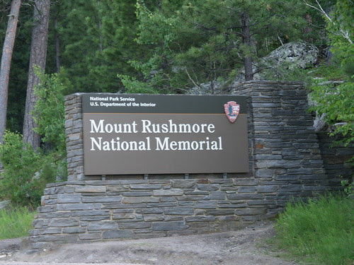 mount rushmore national memorial keystone sd. Mount Rushmore National Memorial near Keystone SD South Dakota 2009