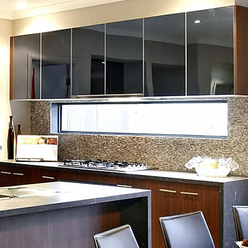 Kitchen Design Aluminium on Kitchen Door Design With Its Latest Range Of Euro Mir Coloured Acrylic