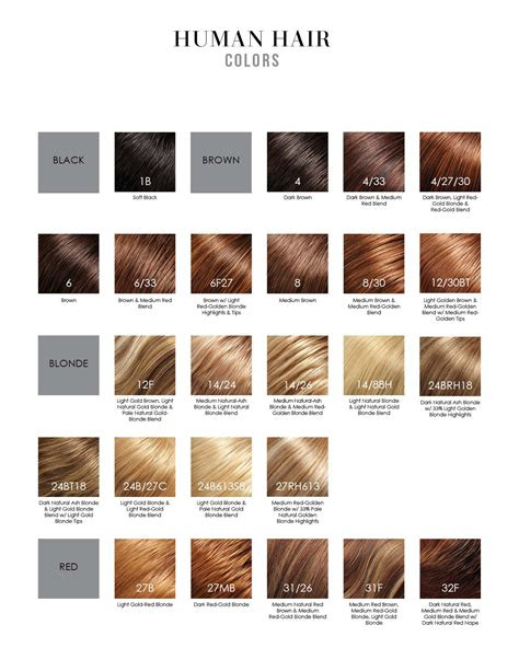  human hair color chart my xxx hot girl