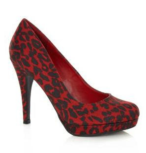 New Look Red Leopard print