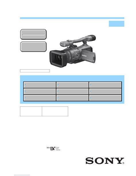 Download Sony Hdr Fx7 Fx7e Full Service Manual Repair Guide