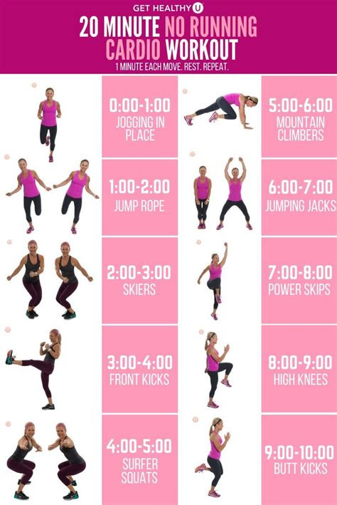 minute running cardio workout cardio cardio