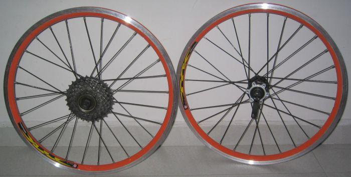 Orange Rim 20 Wheels 20 Inch 406 Type Bike Wheelset For Sale In Lorong 6 Toa Payoh Northeast Singapore Classified Singaporelisted Com