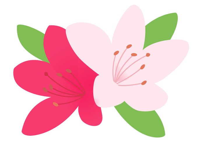 ツツジ 躑躅 の花 かわいい無料のフリーイラスト素材集