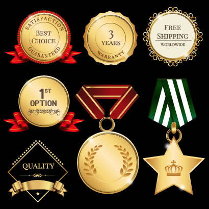 金メダル ラベル フレームのイラストai Eps ベクタークラブ イラストレーター素材が無料