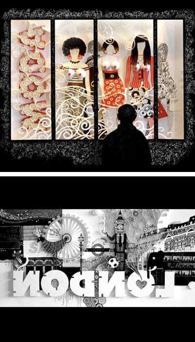 paper-cut illustration from Yulia Brodskaya 5 -black