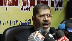 The Muslim Brotherhood's Mohammed al-Mursi (Nov 2010 picture)