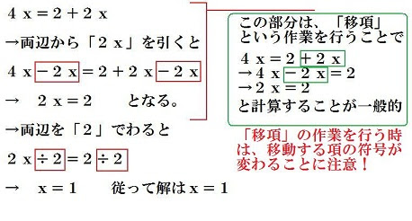 中1 一次方程式を 移項 で解く 中学数学の方程式 中間 期末テスト 高校入試対策