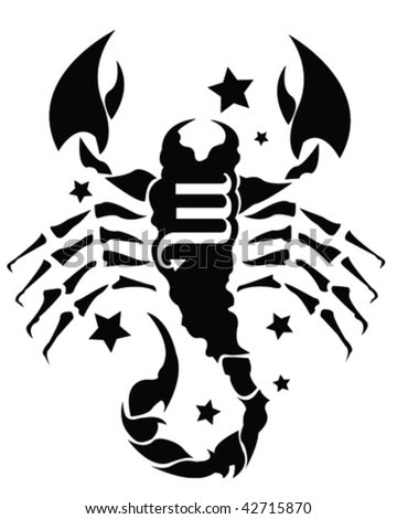 stock vector : Scorpio Tattoo