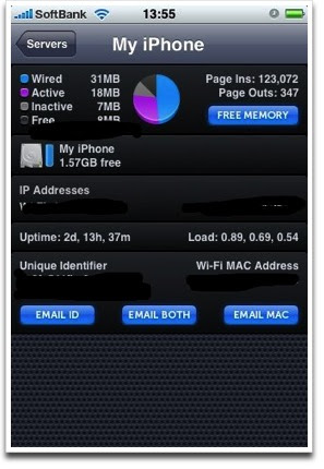 Iphoneアプリ 空きメモリを増やす Istat System Monitoring Masa S Digital Life