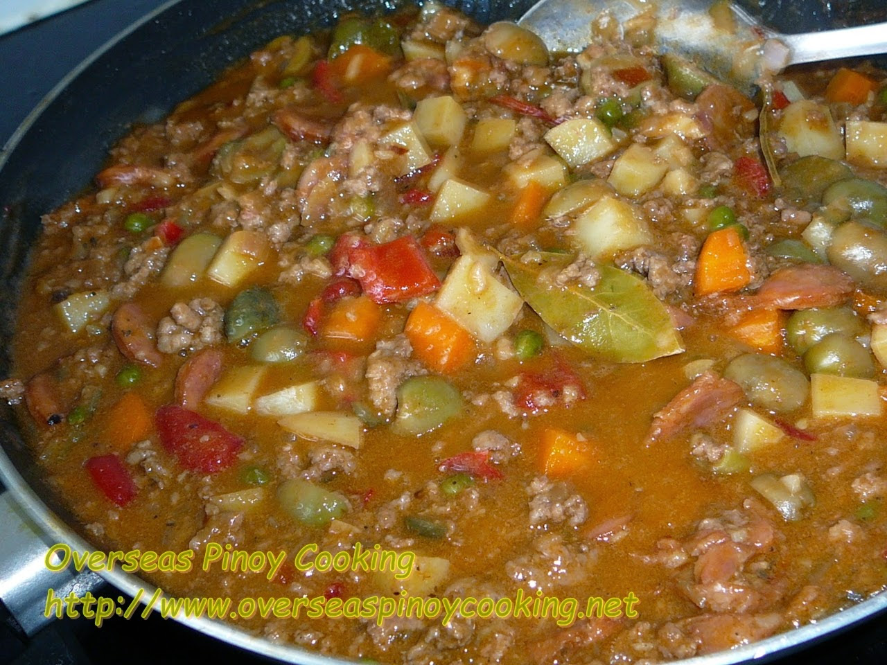 Kanderetang Giniling na Baka - Cooking Procedure