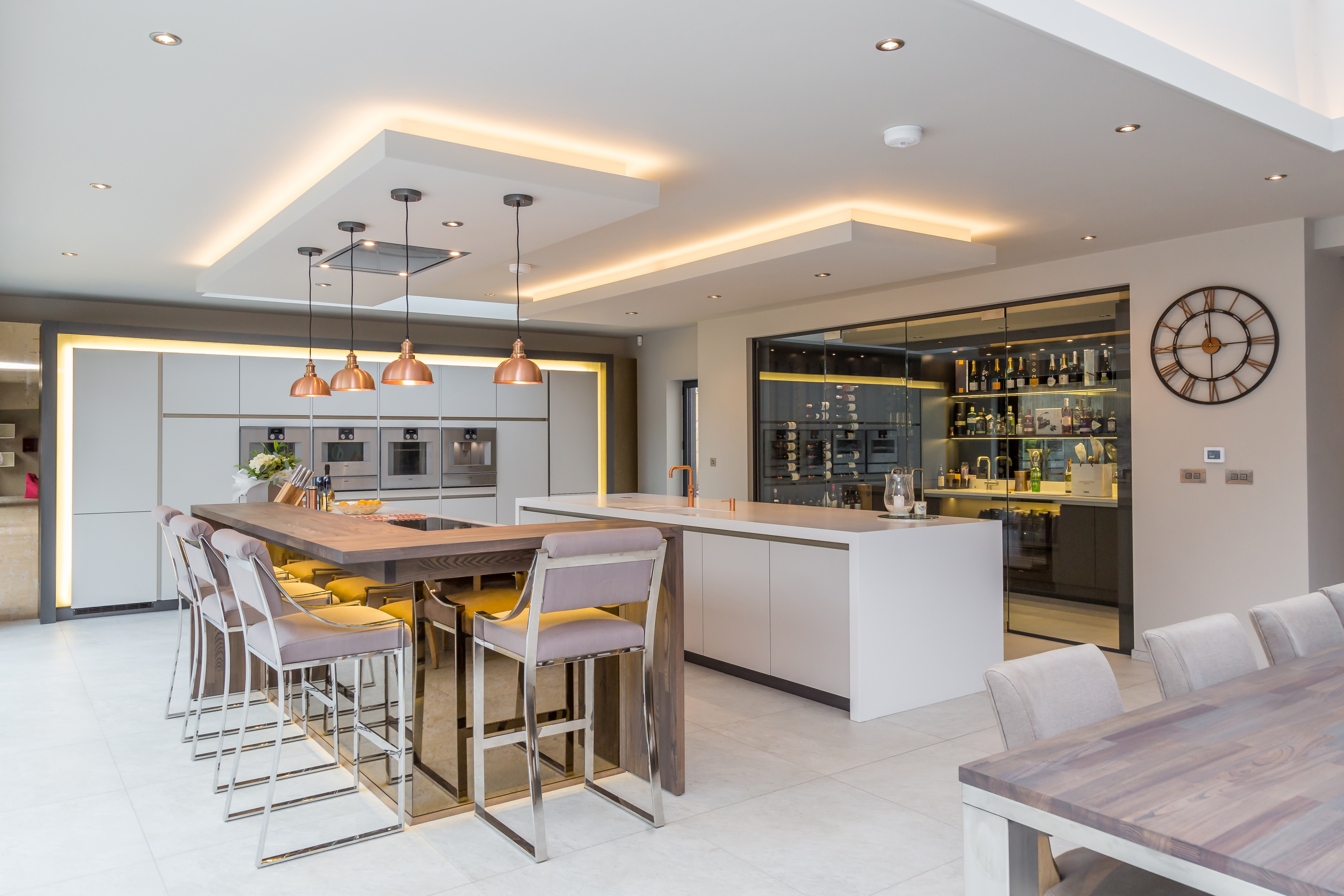 A stunning Stuart Frazer kitchen and wine room for a ...