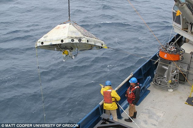 Researchers have been using ships to drop off and later retrieve ocean bottom seismographs - but still say the fault remains 'eerily quiet'.