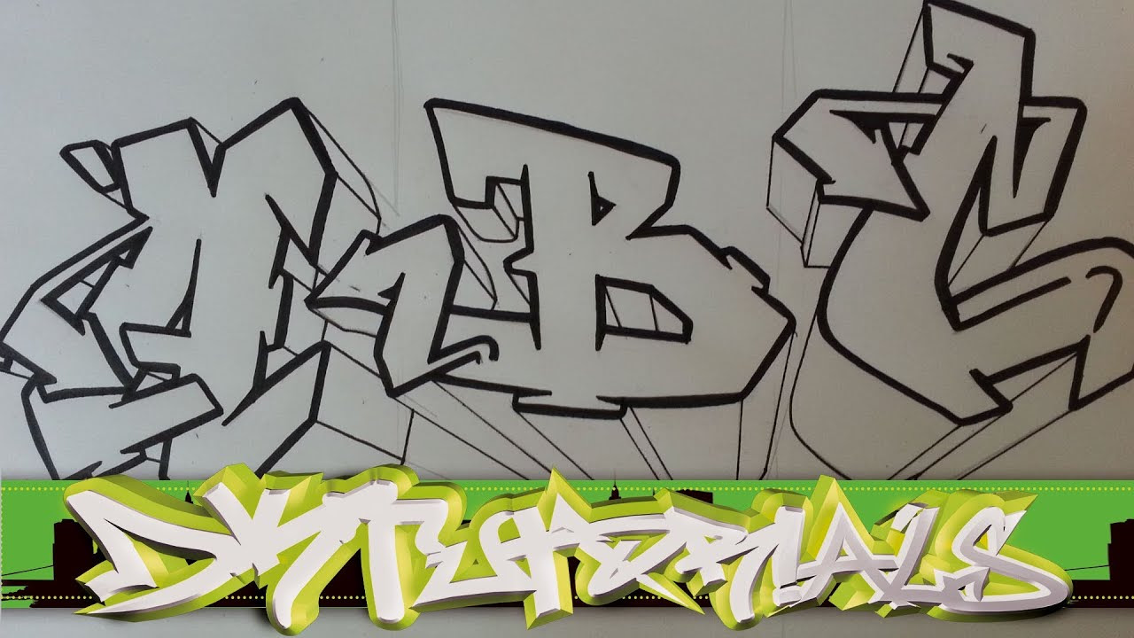 How to draw graffiti wildstyle - Graffiti Letters ABC step ...