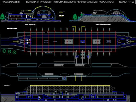 metropolitan railway station dwg block  autocad