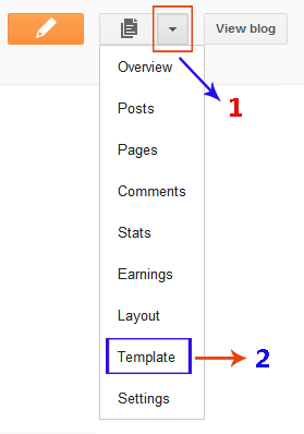 Blogger Updated Dashboard