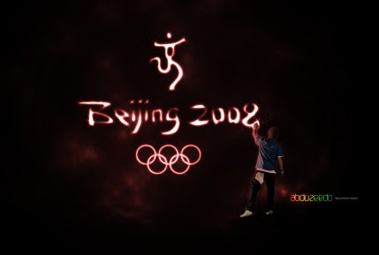 Beijing 2008 Logo Light Painting in Photoshop