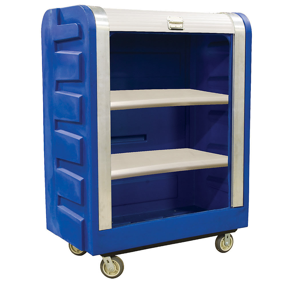 Royal Tambour-Door Bulk Truck - 28.5"Wx48"Dx68"H - Blue