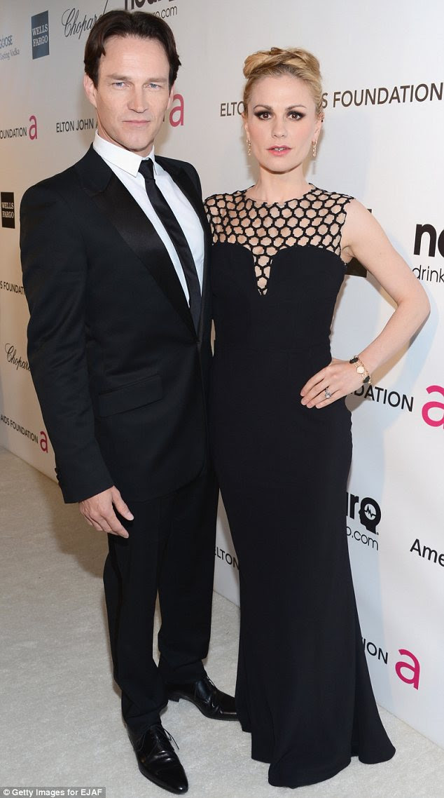 Vampish: True Blood co-stars and married couple Stephen Moyer and Anna Paquin present gothic sophistication at the event