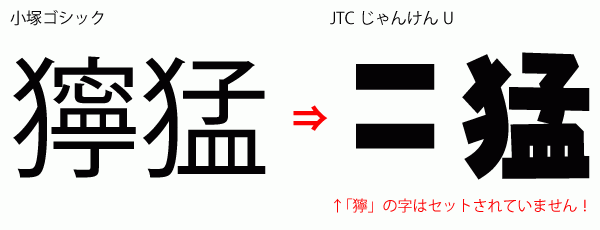 フォント紹介 Jtcじゃんけんu ブログ ニィスフォント Nis Font 長竹産業グループ