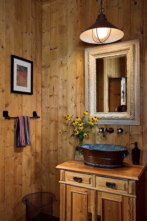 44 Rustic Barn Bathroom Design Ideas - DigsDigs