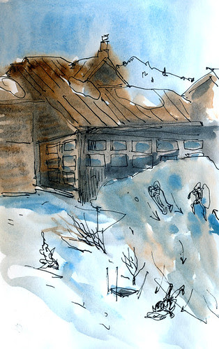 April 2012: Sketching in the snow