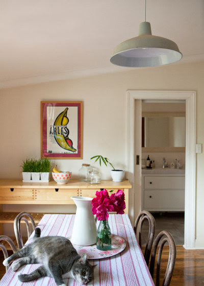 Eclectic Dining Room by Twinkle and Whistle