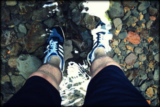 Treking upstream through Oneonta Gorge