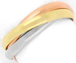 Originalfoto ORIGINAL CARTIER TRINITY RING 18K TRICOLOR, GR.51, SHOP