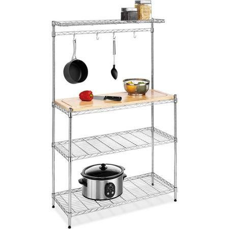 Whitmor Supreme Chrome-Plated Steel Baker's Rack,250-pound Capacity