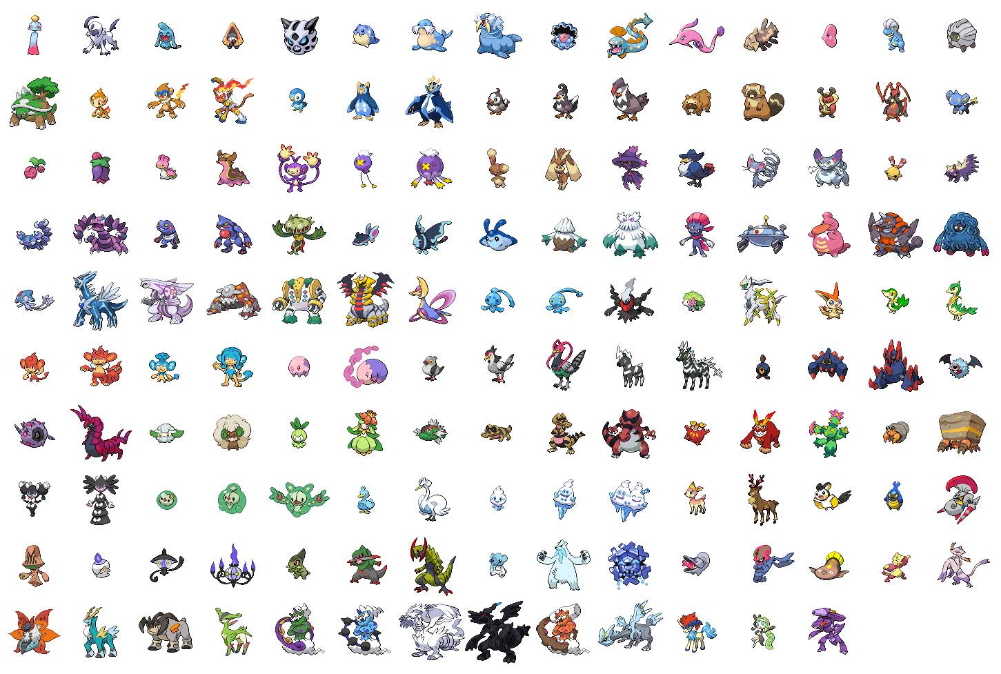 全ポケモン通常 色違い一覧表 ブラックホワイト進化早見表 ポケモン素材画像 ものくろにくる