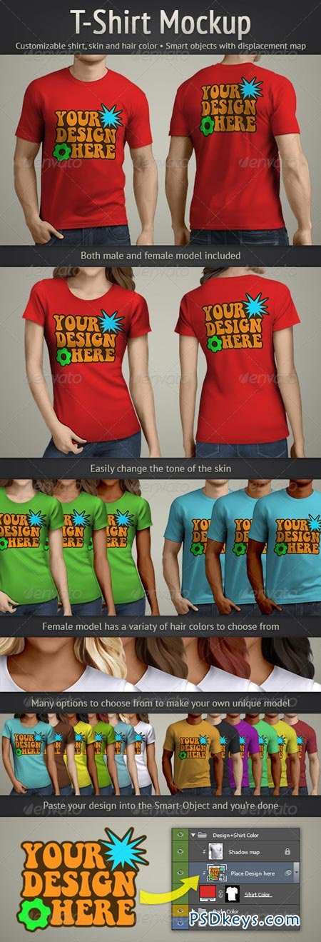Download T-Shirt Mockup 4860257 » Free Download Photoshop Vector Stock image Via Torrent Zippyshare From ...