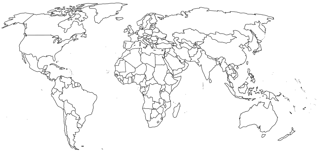 Free World Map Coloring Page For Kids Download Free Clip